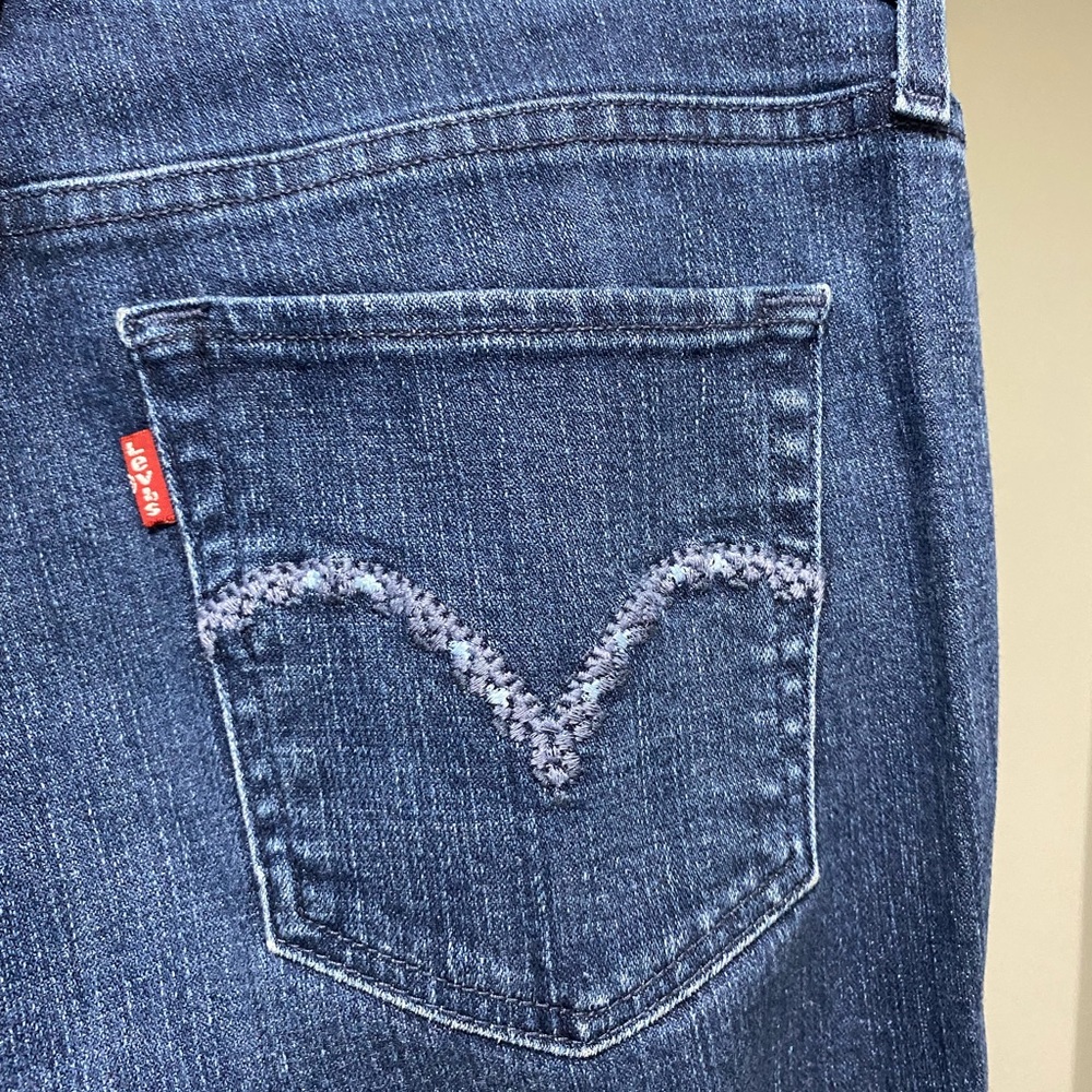 Levi’s Straight Leg Jeans Dark Wash Dark Blue - Picture 6 of 8